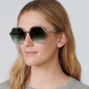 KREWE Jackie Sunglasses in Matcha and Pine